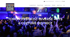 Desktop Screenshot of bloorstculturecorridor.com